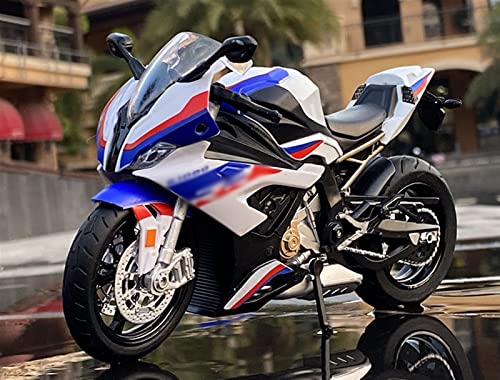 Motorradmodell Spielzeug Für BMW S1000RR 1:12 Diecasts Alloy Motorradmodell High Simulation Sound Und Light Modell Motorrad (Color : 2) Cover