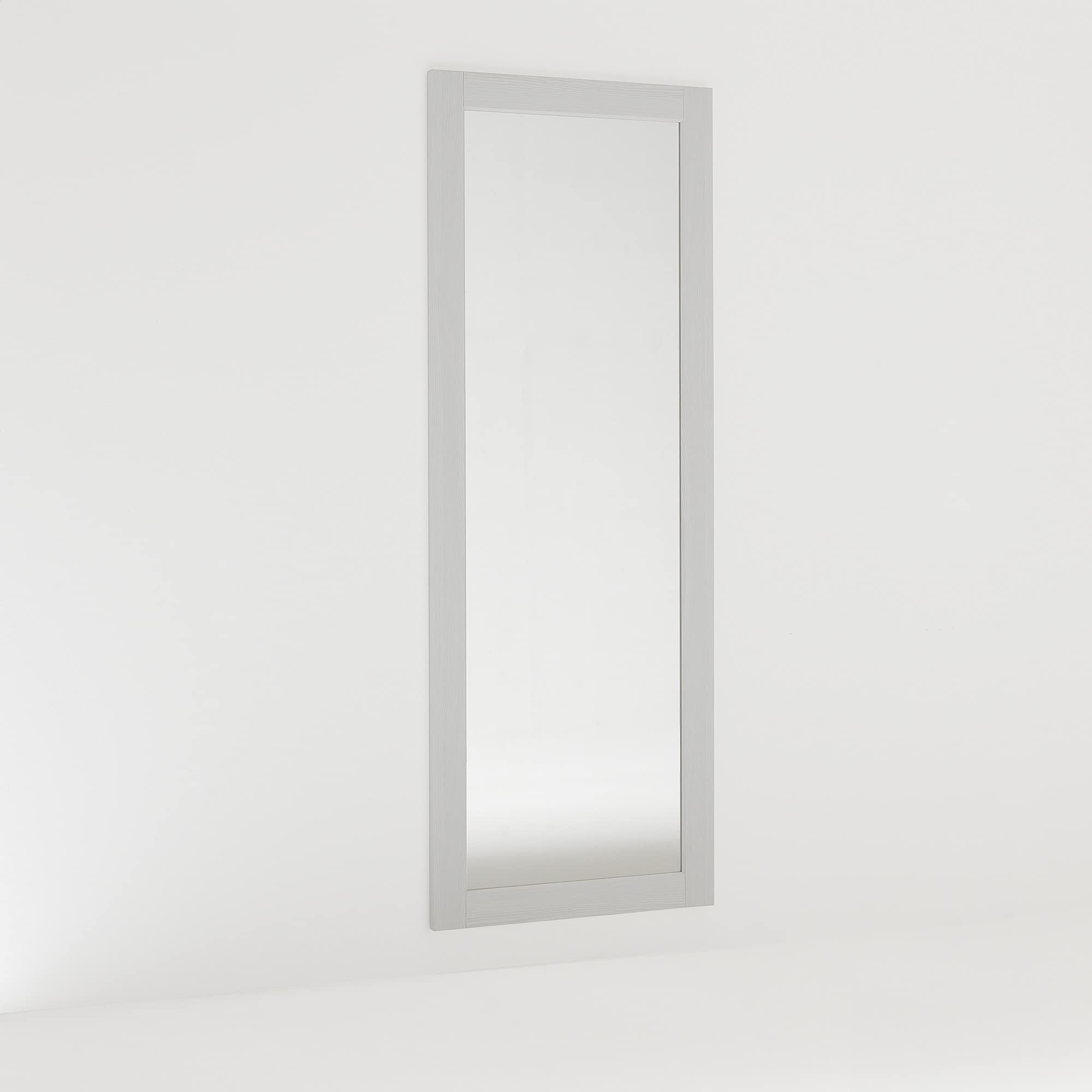 ARHome Specchiera da Parete, 160 x 60, Bianco Frassinato, Specchio da Terra, Made in Italy