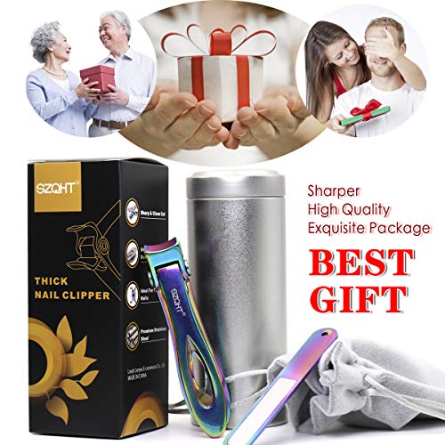 SZQHT Nagelknipser für dicke Nägel, für eingewachsene Maniküre, Pediküre-Set, für Männer und Frauen (prismatisch) – Bild 7