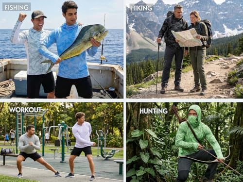 40% Off COOrun Men's UPF 50+ Hooded Sun Shirt with Mask