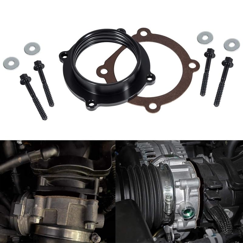 Espaciador cuerpo mariposa Jeep Wrangler para eliminar el retardo de aceleracion en 3.6L 2