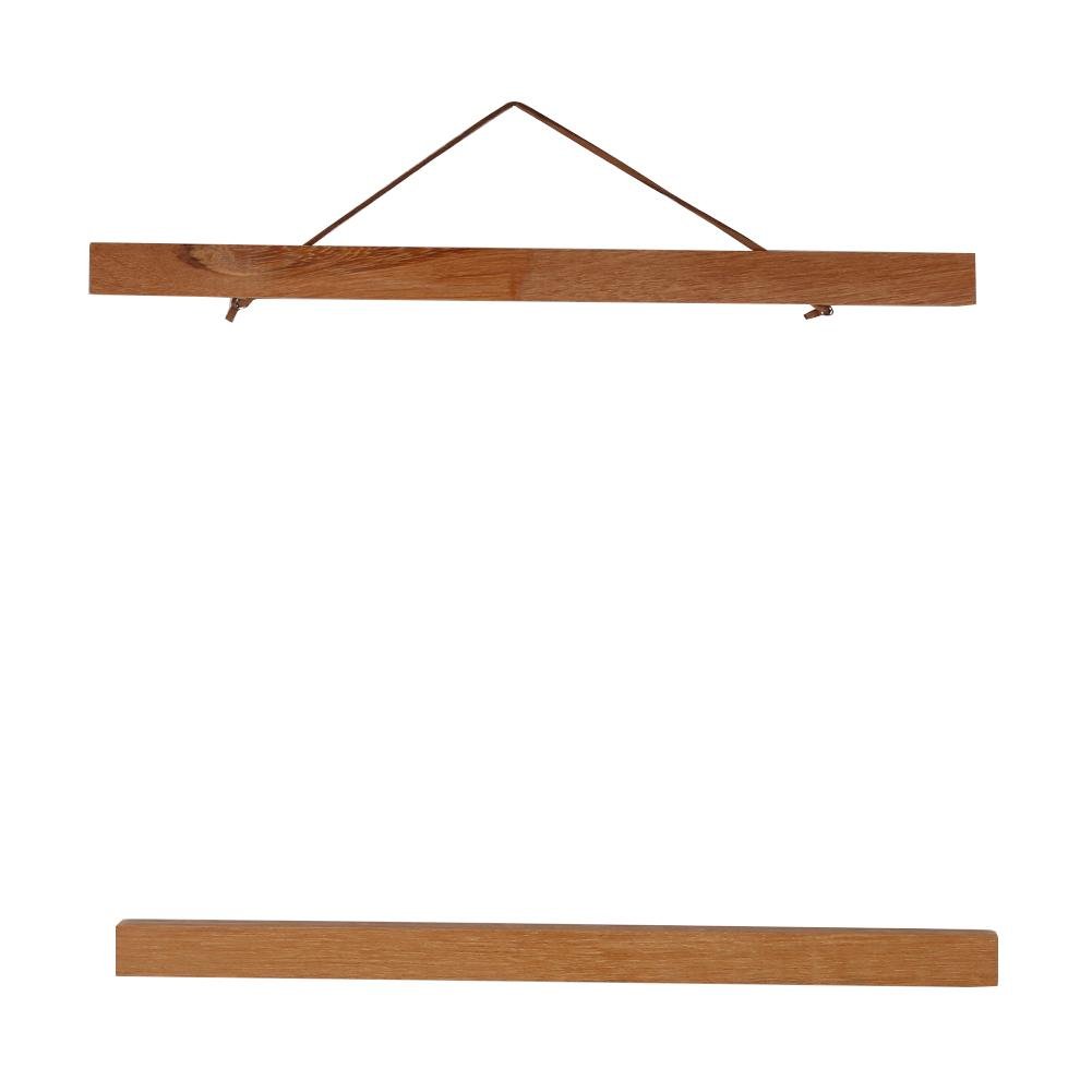 Magnetic Wooden Poster Hanger, Painting Frame DIY Custom Poster Scroll Prints Artwork Hanger for Home Photo Picture Artwork Wall Hanging(30cm)