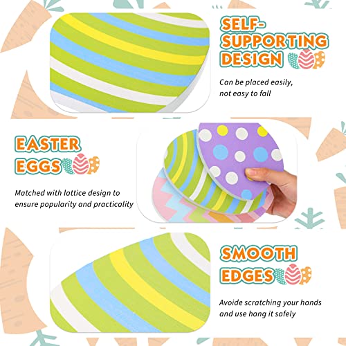 Threan-3-Pcs-Easter-Egg-Table-Wooden-Signs-Egg-Farmhouse-Decorations-Spring-Egg-Wood-Tabletop-Easter-Decorations-Easter-Egg-Dining-Room-Table-Centerpiece-for-Easter-Party-Office-Home-DecorClassic Threan 3 Pcs Easter Egg Table Wooden Signs Egg Farmhouse Decorations Spring Egg Wood Tabletop Easter Decorations Easter Egg Dining Room Table Centerpiece for Easter Party Office Home DecorClassic