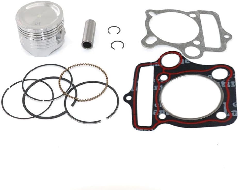 Piston Gasket Set 524mm Piston 13mm Pin Compatible with 153FMI Engine 125cc Dirt Bike Pit Bike MX Scooter Replacement for Yinxiang Apollo YCF Models(Complete Kit)
