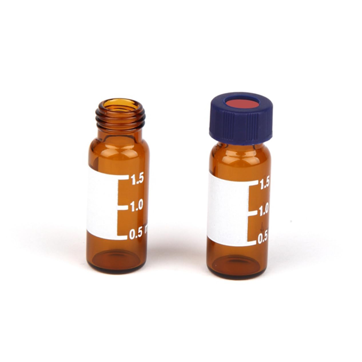 Holibanna 100pcs Lab Vials Sample Glass Bottles Storage Bottles for Chromatography Vials