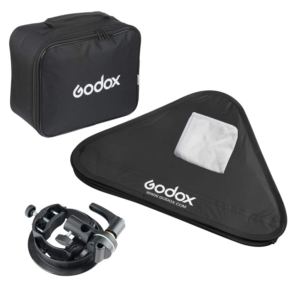 Godox Zestaw akcesoriów do lampy błyskowej SGUV8080 zawiera uchwyt Speedlite S2 i softbox i siatkę, 80 cm x 80 cm, do Godox AD400Pro, V1, AD200, V860II, TT685, TT350