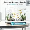 hygger 1.5 Watt Mini Aquarium Air Pump, Quiet Aerator with Air Stone Tubing Suction Cup Clip, Small Fish Tank Bubbler Oxygen Pump for 1 to 15 Gallon Betta Tank, Fish Bowl, Desk Small Tank #1