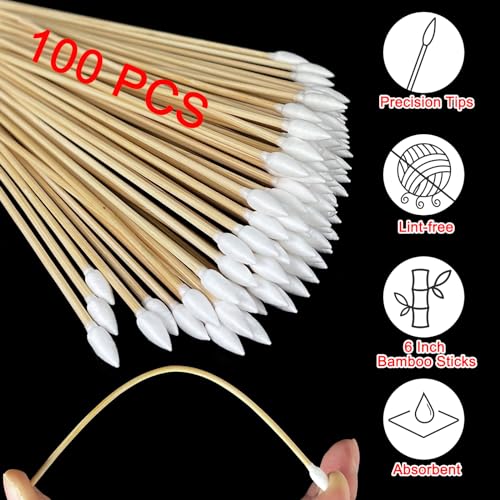 Image of Gun Cleaning Supplies - Lint Free Gun Cleaning Patches and 6 Inch Gun Cleaning Swabs Kit - Fit for Most Caliber Firearms Cleaning