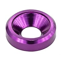 Vista 11 de [60 piezas] Arandelas avellanadas de acabado M3, aleación de aluminio anodizado, arandelas de cabeza/juntas/arandelas de copa para tornillo Negro