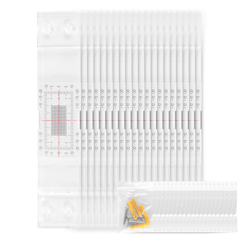 Crack Monitoring Record, 20pcs Corner Tell-Tale Monitor, Tell-Tale Crack Monitor for The Standard Crack Measure and Record Instrument