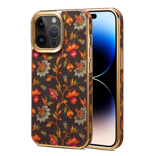 Coque bois iPhone 14 Pro noire avec protection lentille intégrée
