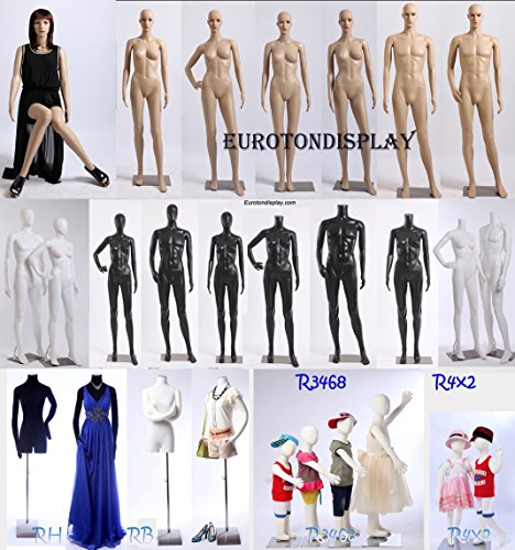 EurotonDisplay FC-7White, manichino bianco opaco