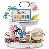 Summer Tiered Tray Decor, Summer Decor, Summer...
