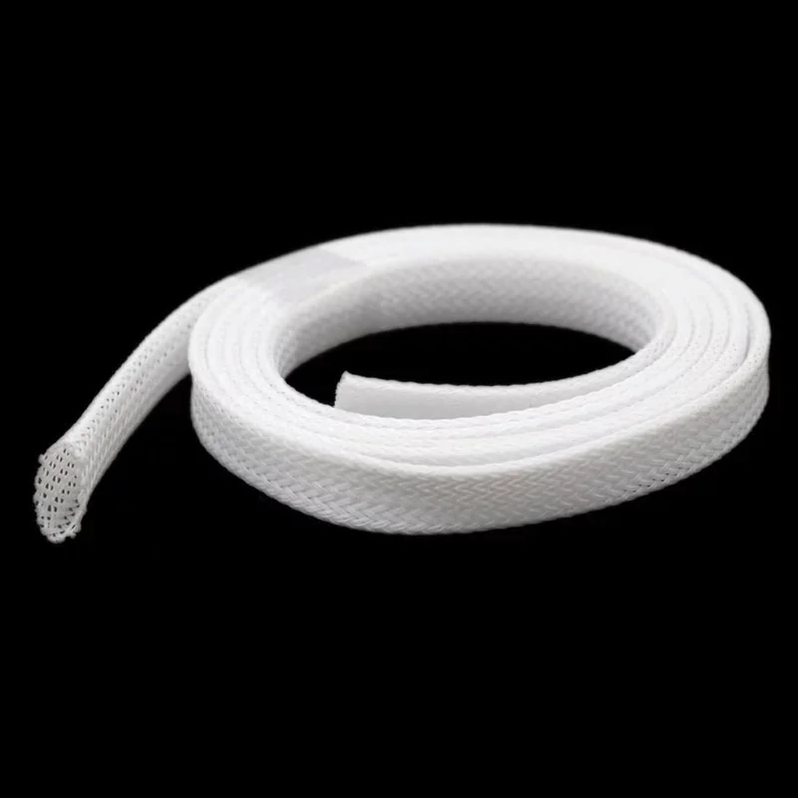 Organizador Cables Manguito Trenzado Aislado de 1/5/10/20 m, Casquillo de Cable Blanco Ajustado, Protector de Cable, Manguito de Cable expandible de 2/4/6/8/10/12/15/20/25 mm(20mm,20M)