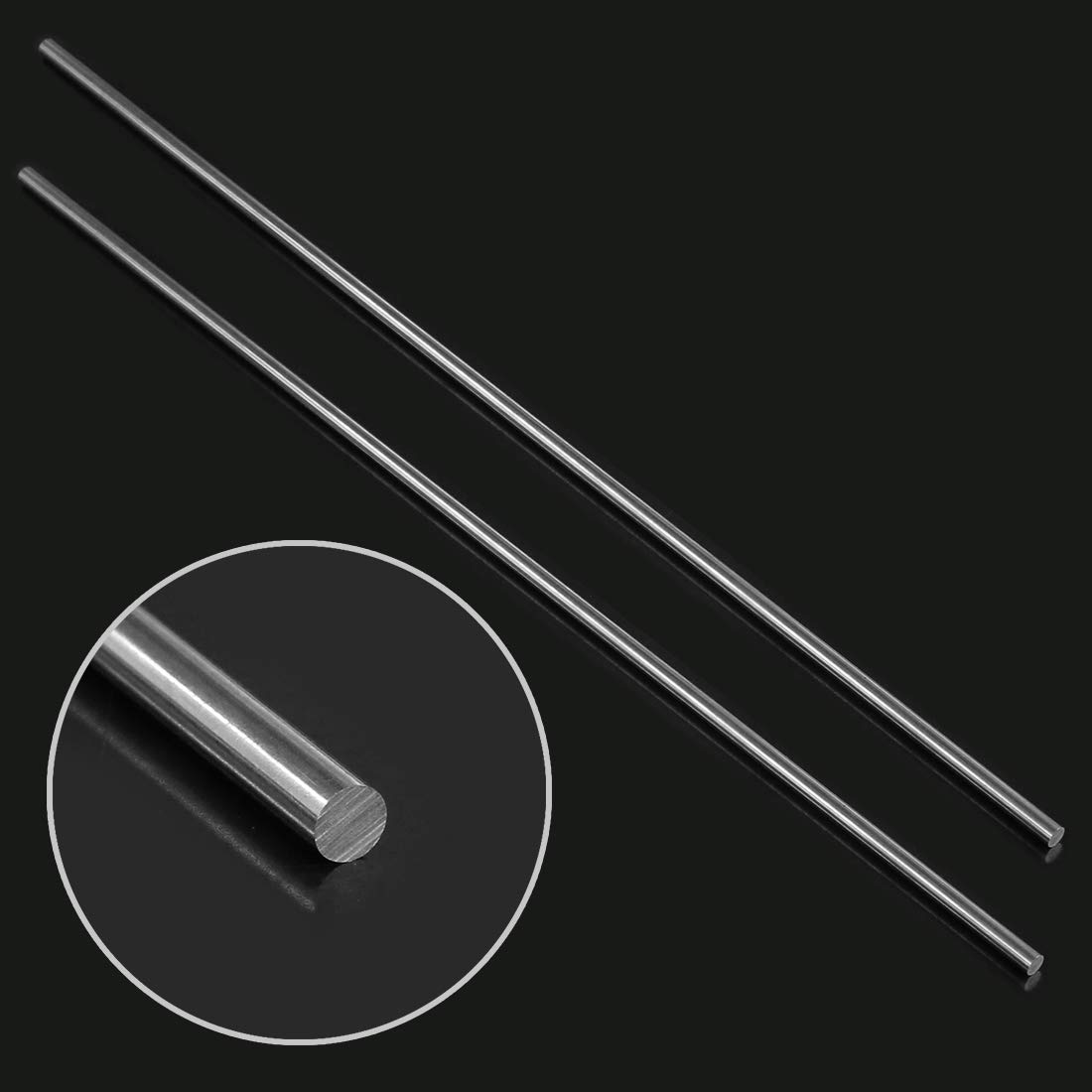 DYWISHKEY Stainless Steel Rods - 1.5mm X 100mm Solid Round Rods For Crafting & DIY