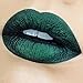 LA Splash Cosmetics Soft Long Lasting Waterproof Matte Dark Green Liquid Lipstick - Wickedly Divine Collection (Envy)