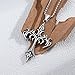 HEXALOVA Cross Necklace for Men Silver Cross Chain Stainless Steel Pendant for Women Y2k Goth Necklace Gothic Christian Jewelry (4)