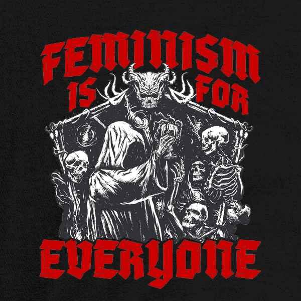 Pop Threads Feminism is for Everyone Metal Punk Emo Goth Baby Toddler Kids Girl Boy T-Shirt2