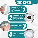 50 Pcs Castor Oil Pack Wrap for Belly Button, Self-Adhesive Castor Oil Patches Castors Oils Belly Button Wrap Pads Spunlace Cloth Highly Absorbent Organic Castors Oils Compress Patches - Image 9