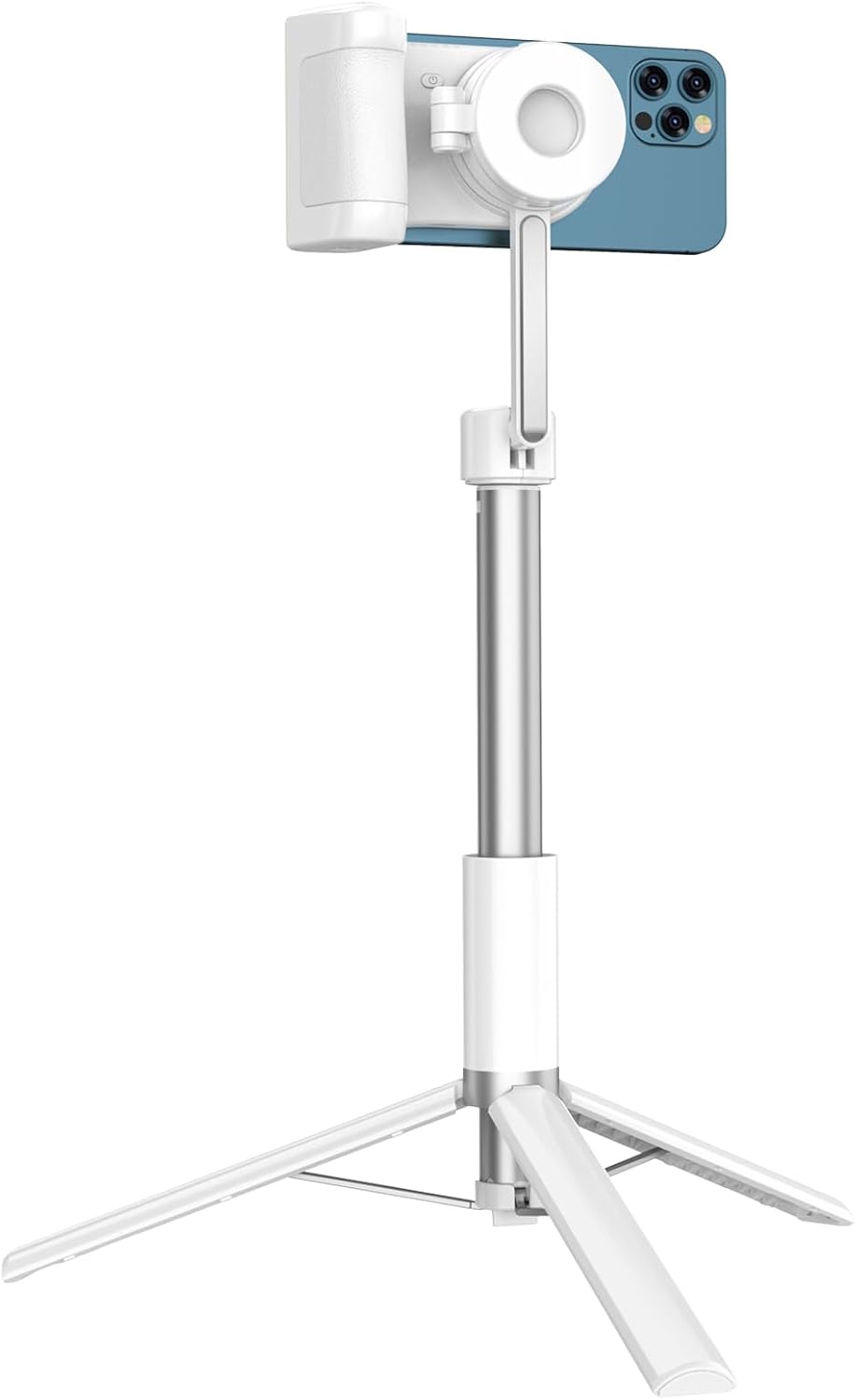 KrafteGeek MagStand Kit - Magnetic Phone Tripod with Light, Camera Grip with Wireless Charging