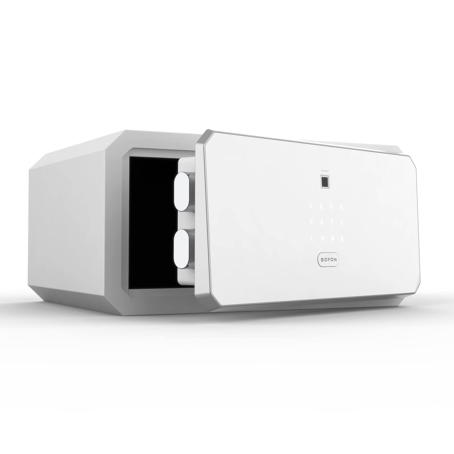 BOFON Biometric Safe Box with Key, Security Box, Fingerprint Password,Safety Boxes for Home,W-Series 1.45 Cubic