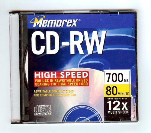 MEMOREX CD-RW 700 MB 12x Single CD (Media)