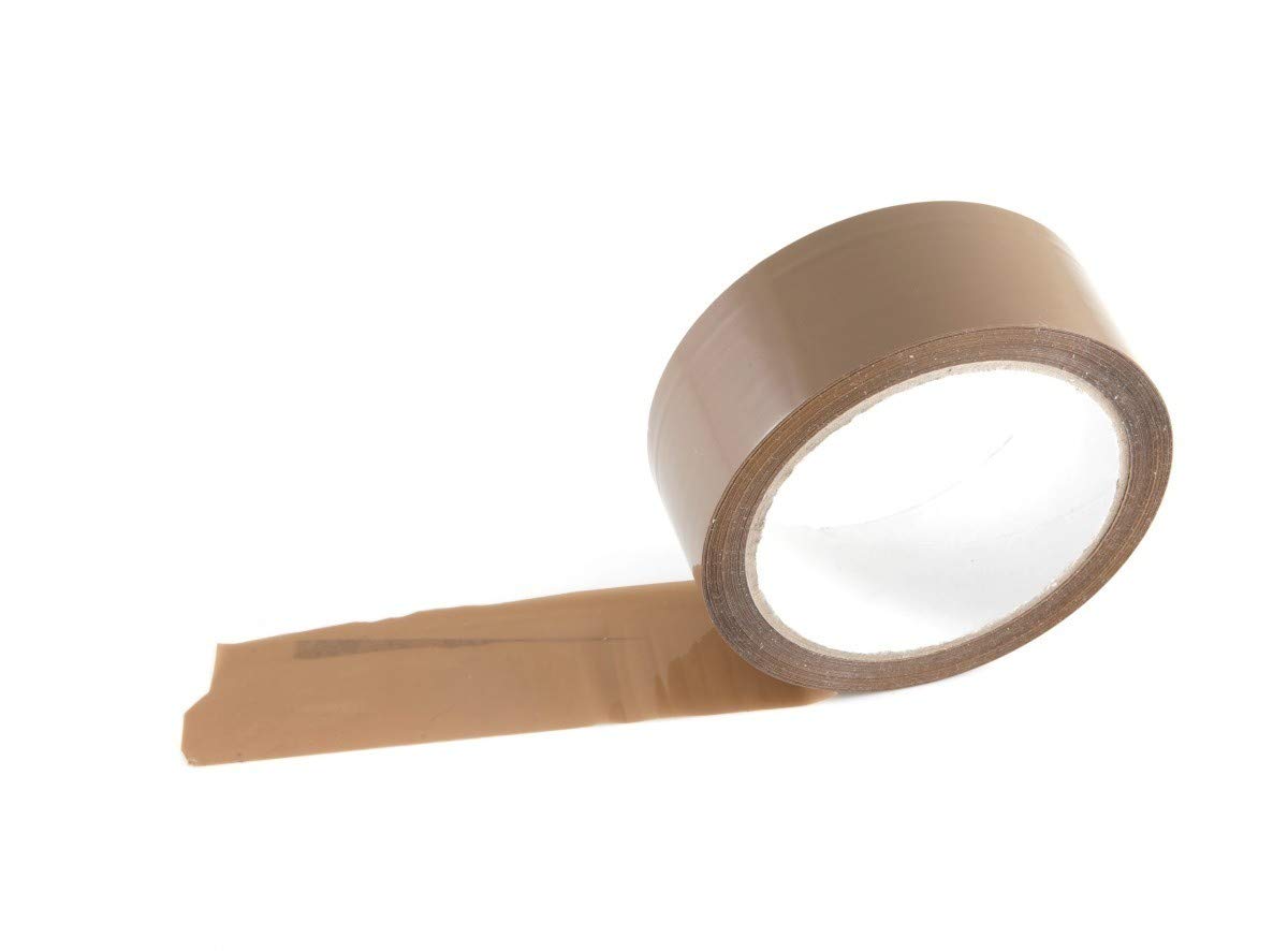 TotalPack Paketklebeband, robust, 48 mm x 66 m, Braun / Transparent, zum Verschließen von Paketen und Kartons, für Umzüge, 72 Rollen
