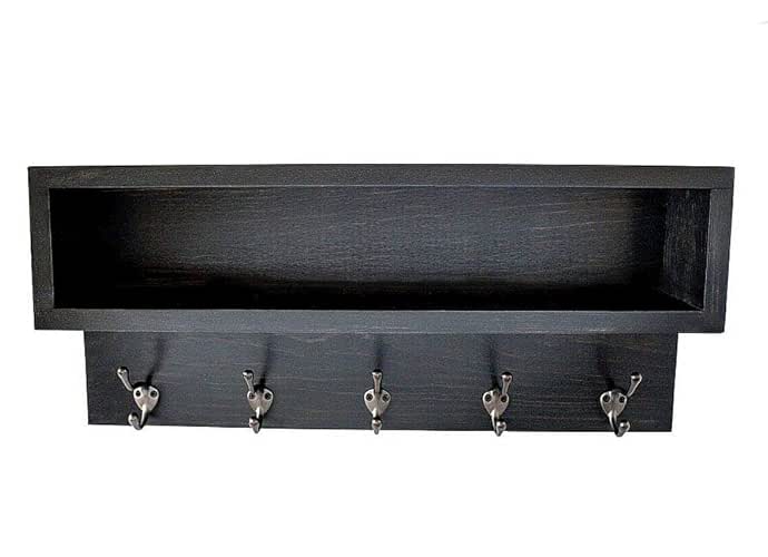 Wall mount coat rack with hooks and shelfwall mount coat rack with shelf (24" with