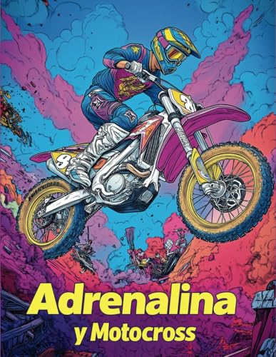 Adrenalina y Motocross: Libro de Colorear de Motos para Adultos y Adolescentes