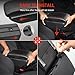 YJYWZH Car Armrest Box for Fiat Center Storage Box Double-Layer Hand Centre Consoles with 7 USB Ports (for Panda II, 7 USB Black with Red Thread)