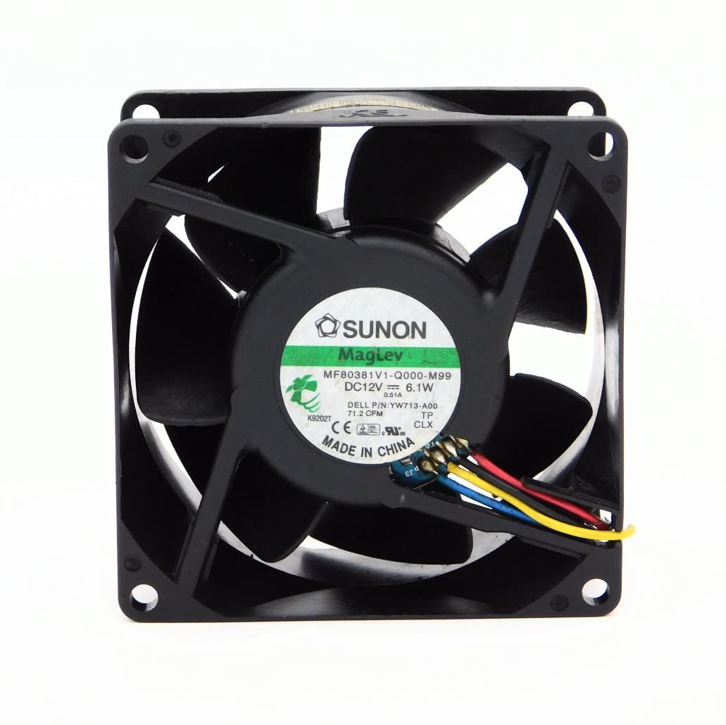 MF80381V1-Q000-M99 Size 80X80X38mm DC12V 0.50A 5200 RPM Brushless Air Cooling Fan
