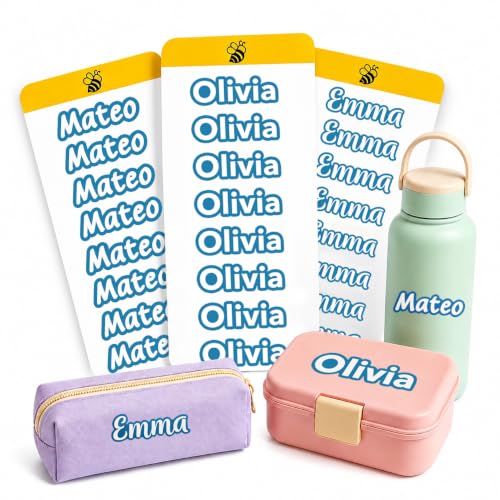 Custom Name Stickers, Waterproof Personalized Daycare Name Labels