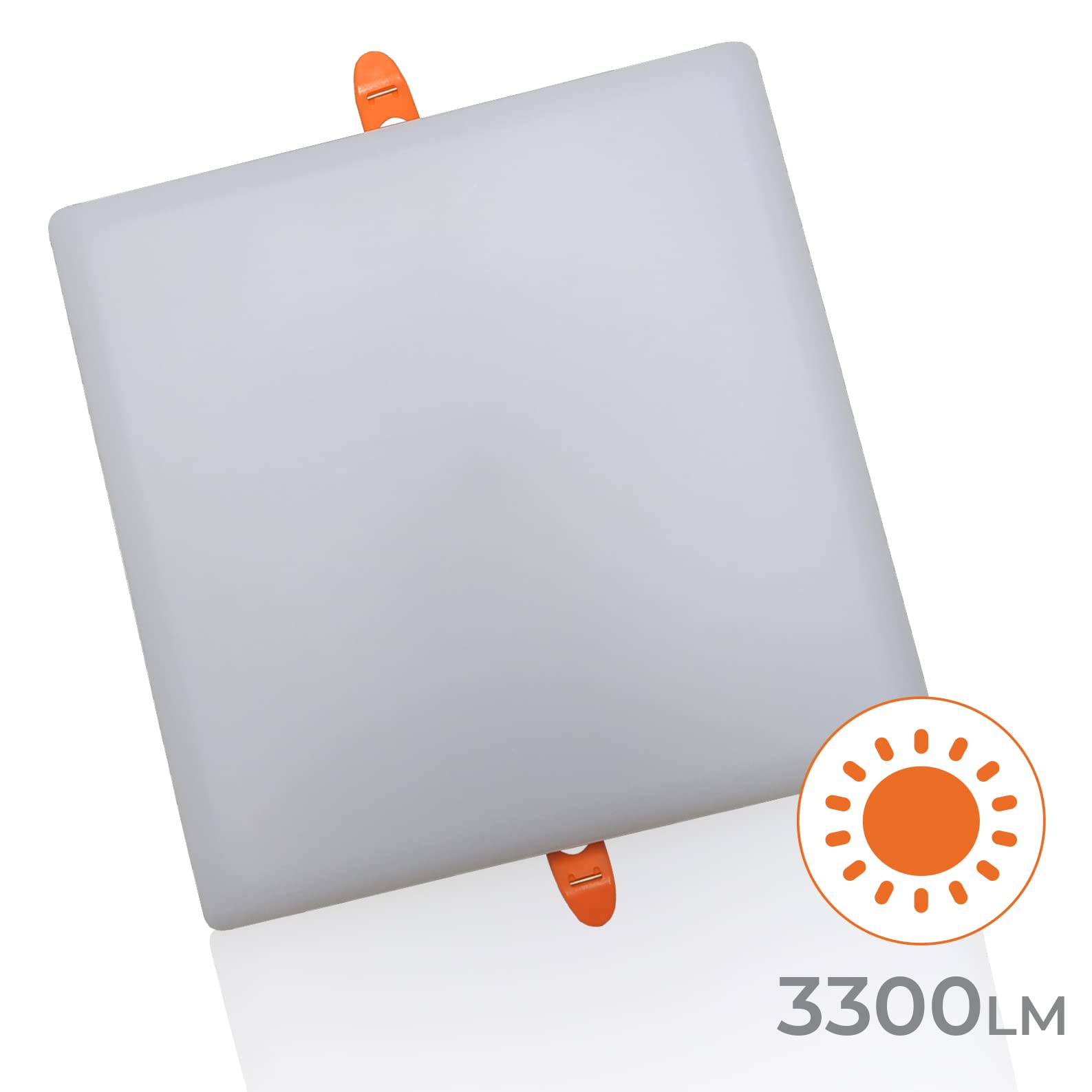 LED ATOMANT 5x Downlight LED Carré Découpe 60-210mm 36W Blanc Chaud