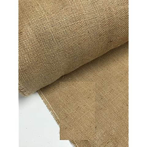 10oz Hessian Jute Burlap 36" Wide Ideal for Craft, Bags Sacks Cloths Upholstery Garden (1 Meter) Cover