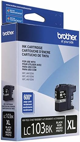 Brother LC-103BKS Genuine LC103BK High Yield XL Black Ink Cartridge image 5