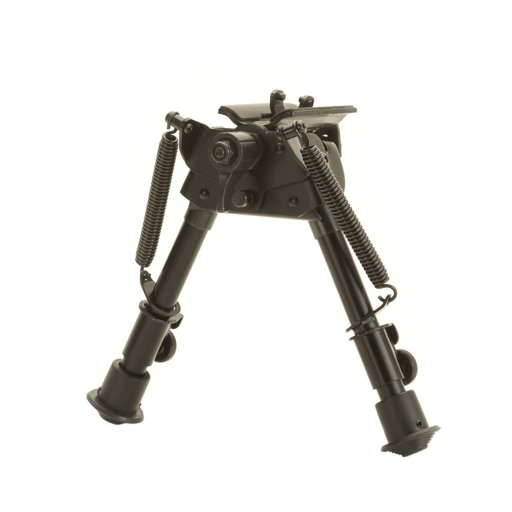 TAC SHIELD Sport Ridge 6"-9" Heavy Duty Adjustable Pivoting Bipod, Black