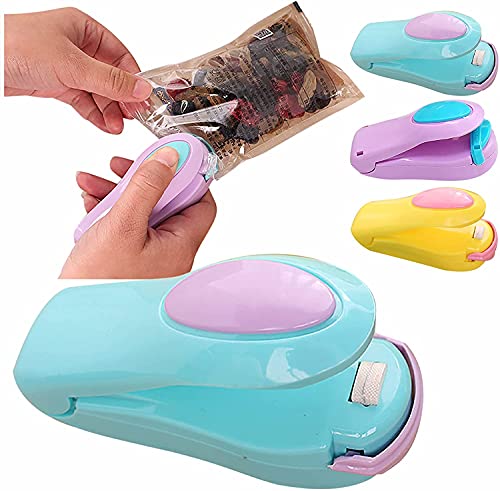 Mini Heat Sealer for Plastic Bags, Portable Sealing Machine, Handheld Heat Bag Sealer, Hand Pressure Heat Sealer, Used for Plastic Bag Food Storage Household Kitchen Supplies (Beige)