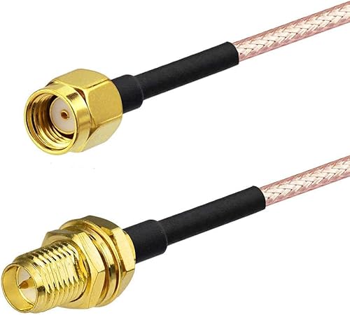 Miniatura 8 de Bingfu WiFi Antenna Extension Cable (2-Pack) RP-SMA Male to RP-SMA Female Bulkhead Mount RG316 Cale 15cm 6 inch for WiFi Router Security IP Camera 6