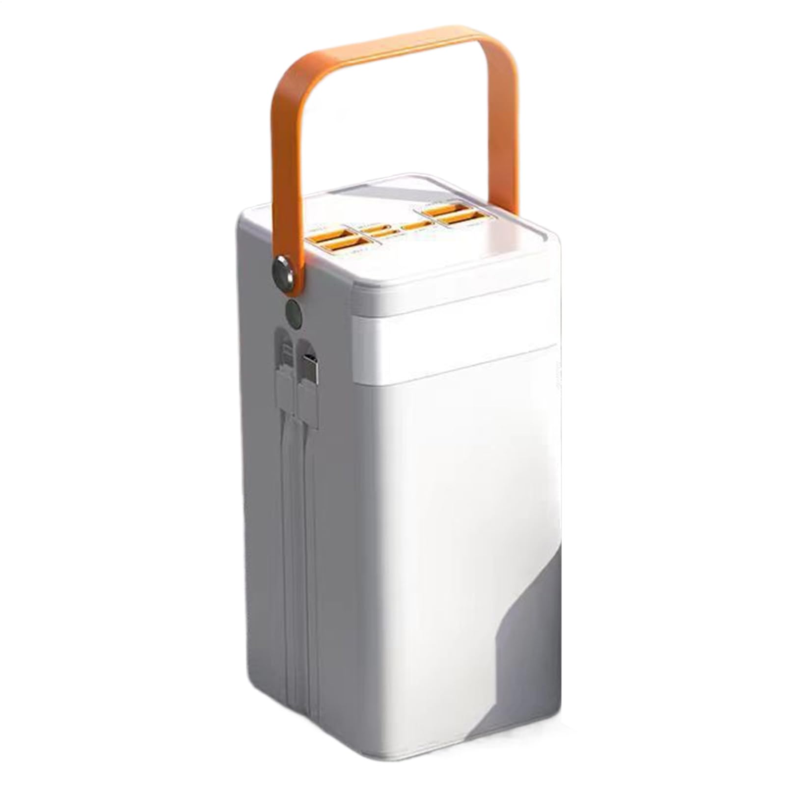 Power Bank Solare - 120W Batteria Esterna 50000mAh Attrezzatura Sopravvivenza | Power Bank Solare Alta Capacità Con Luce Cavi Integrati | 4 Uscite 3 Ingressi Per Tutti I Dispositivi Mobili Viaggio