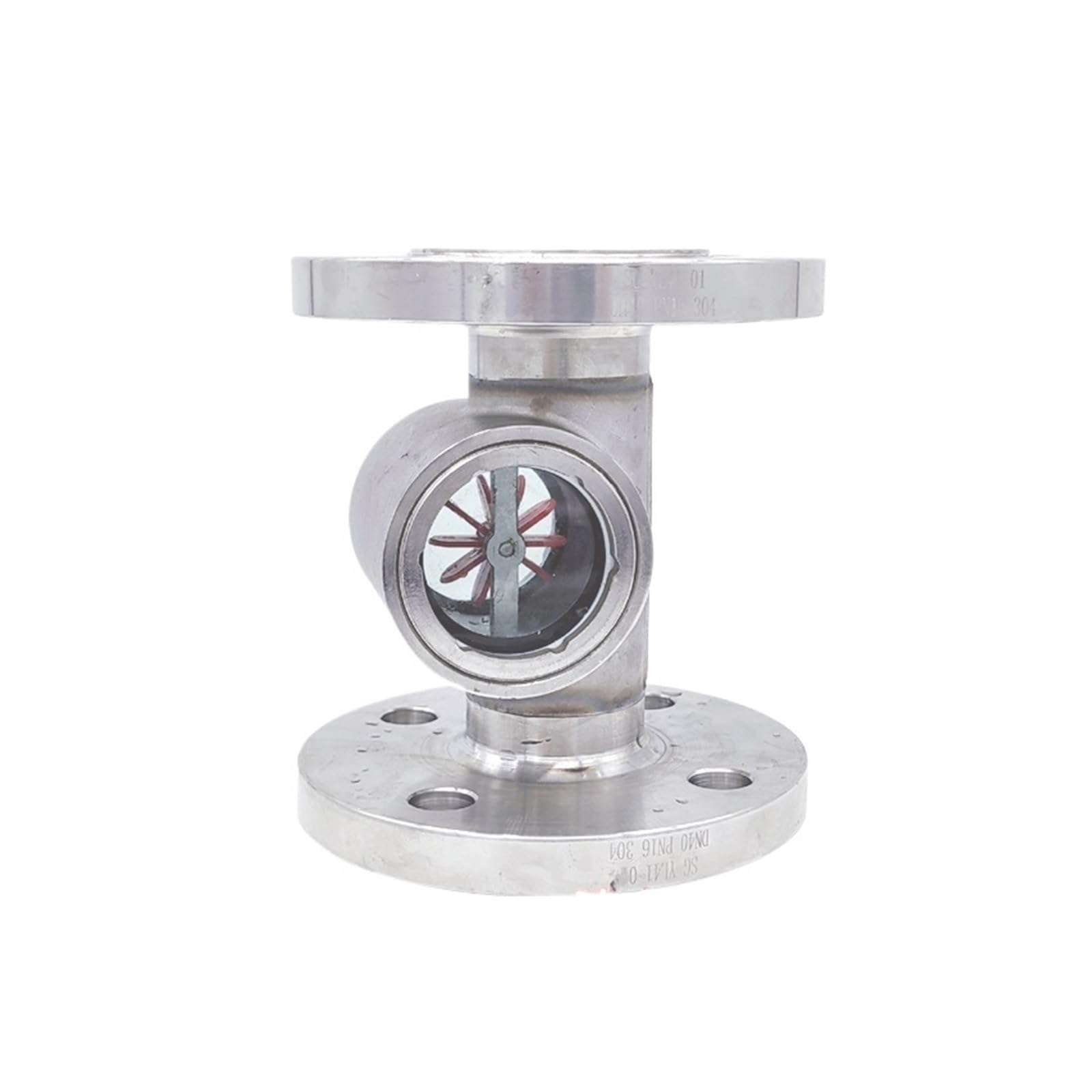 Lastdaytime Edelstahl Durchflussanzeige DN15 - Mit Laufrad, 304 Edelstahl, Für Rohrleitungssysteme