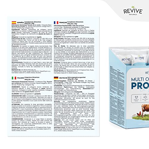 Multikollagen-Proteinpulver Sticks 200g – Typen I, II, III, V & X – Hydrolysiertes Weiderind, Wildfangfisch, Freilandhuhn & Eierschalenkollagen (10g pro Stick, 20 Sticks)