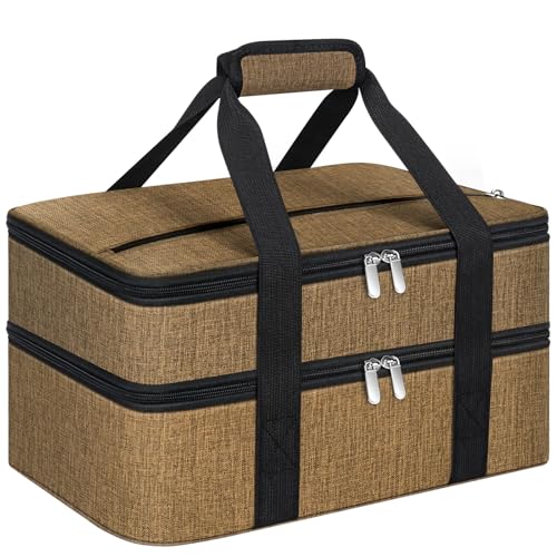 Double Insulated Casserole Carrier, Casserole Carrier for Hot or Cold Food