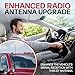 Votex 23 Inch TheCatsPajamas Short EPDM Rubber Replacement Antenna for Ford F150, F250, F350, Chevrolet Silverado, GMC Sierra, Jeep Wrangler, Toyota Tacoma, Tundra FJ Cruiser - Car Wash Proof