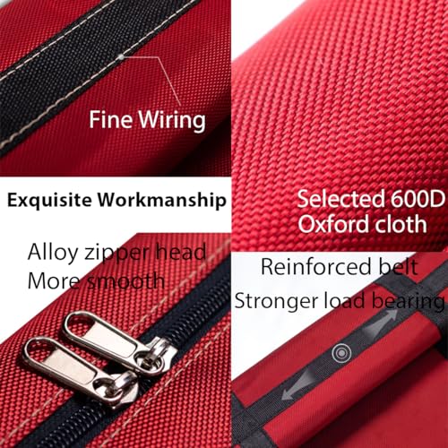 HikooLSS Small Christmas Tree Storage Bag 4Ft/5Ft Heavy Duty Reusable 600D Oxford Fabric Xmas Tree Bag/Container/Holder for Short Artificial Christmas Tree(39" X 12" X 24") Red by HikooLSS - Image 3