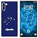 Produktbild PhoneNatic Case kompatibel mit Samsung Galaxy Note 10 Silikon-Hülle SternzeichenAquarius M10
