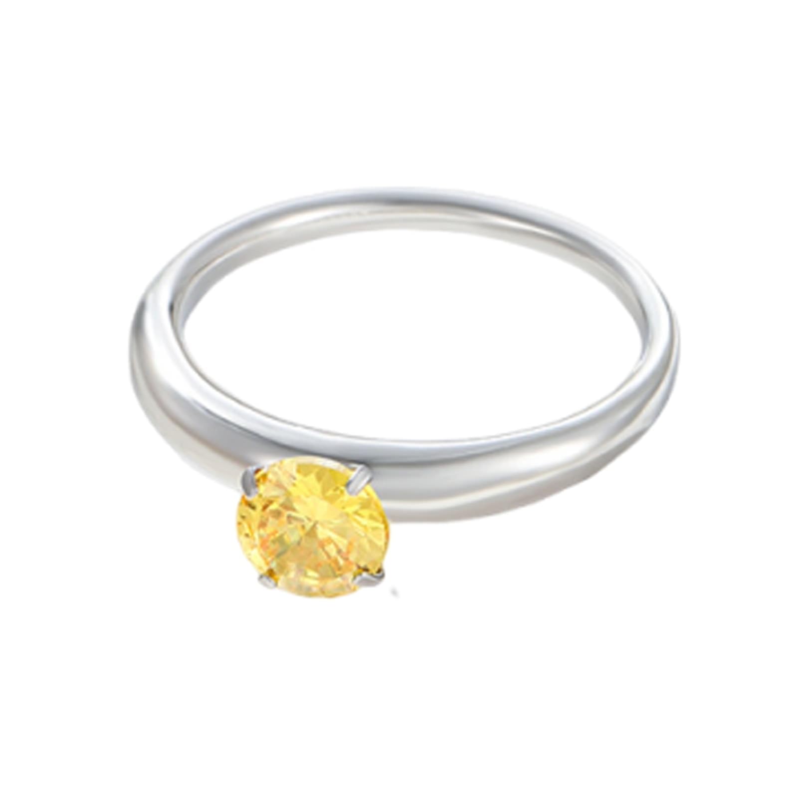 Anillo de la amistad de oro blanco de 18 quilates