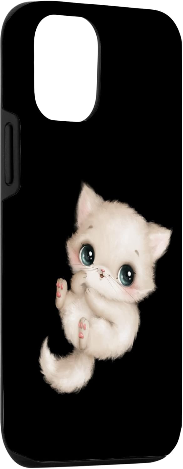 iPhone 12/12 Pro Cute Fluffy Adorable Cat Pet Art Case