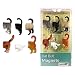 Cat Butt Magnets, Set of 6 - Funny Refrigerator Photo Magnets, Home Office Desk Decor Organizers, Animal Pet Lover Gift