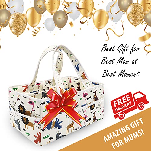 Billionboxes Diaper Bag Organizer Newborn Boy – Extra Large Caddy Organizer, Portable Nursery Organizer Baby Basket For Baby Necessities And New Born Babies Items. Baby Shower Gifts For Boys & Girls #TOP5