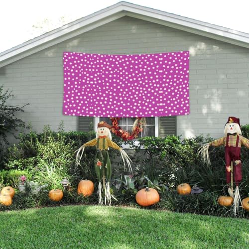 MINDBBDFJ Flowers Print Patterns Print Banners And Signs For Outdoor/Indoor,Personalized Banner Customizable Parties Halloween Banner (180x90cm)3